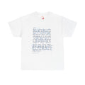 Bring Peace T-Shirt — Soft White Tee with Handwritten 'Bring Peace' Script