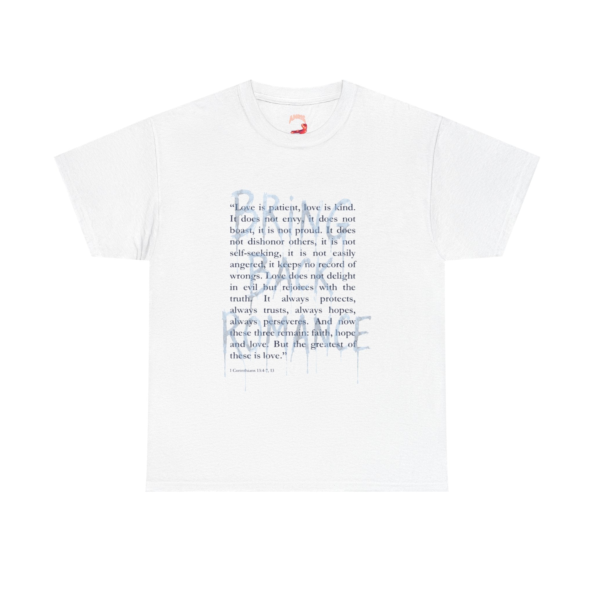 Bring Peace T-Shirt — Soft White Tee with Handwritten 'Bring Peace' Script