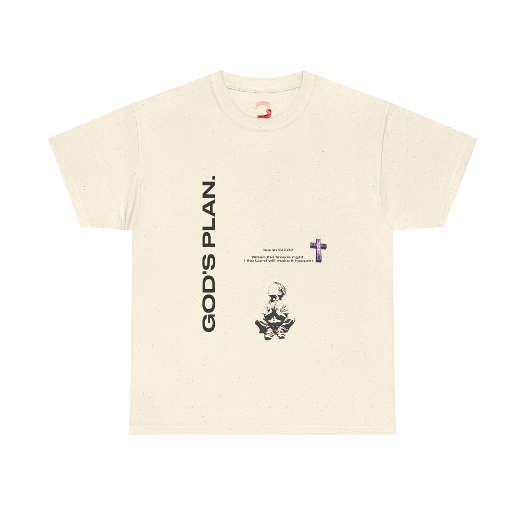 God's Plan Tee — Inspirational Christian Graphic T‑Shirt with Cross & Walk Design