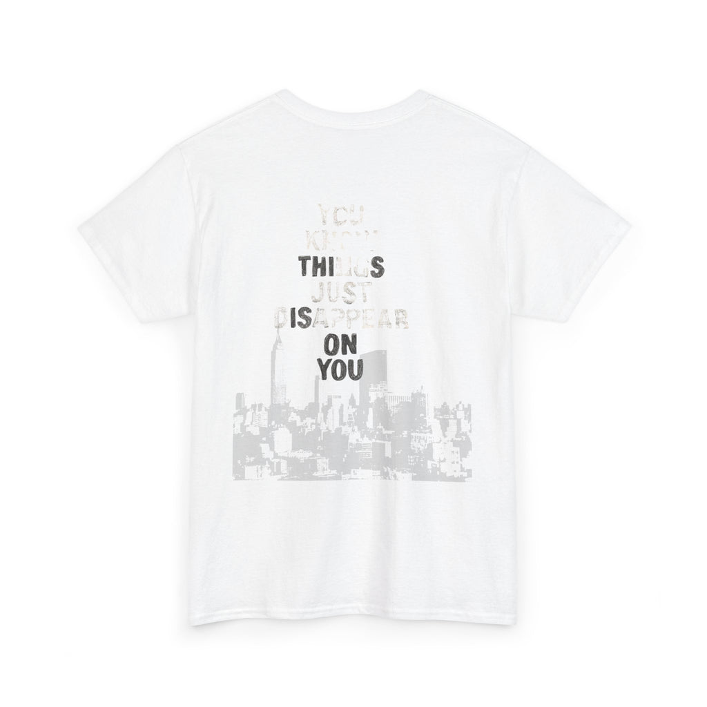 Retro Portrait Tee — Purple Graffiti Face with 'This Is On You' Backprint