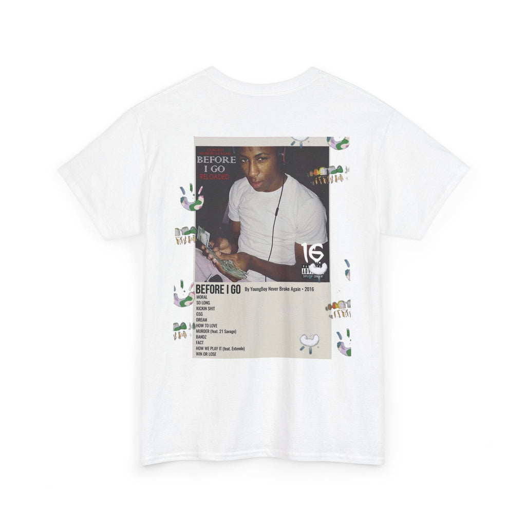 Graphic Tee — 'Young, Broke, Again' Collage Design