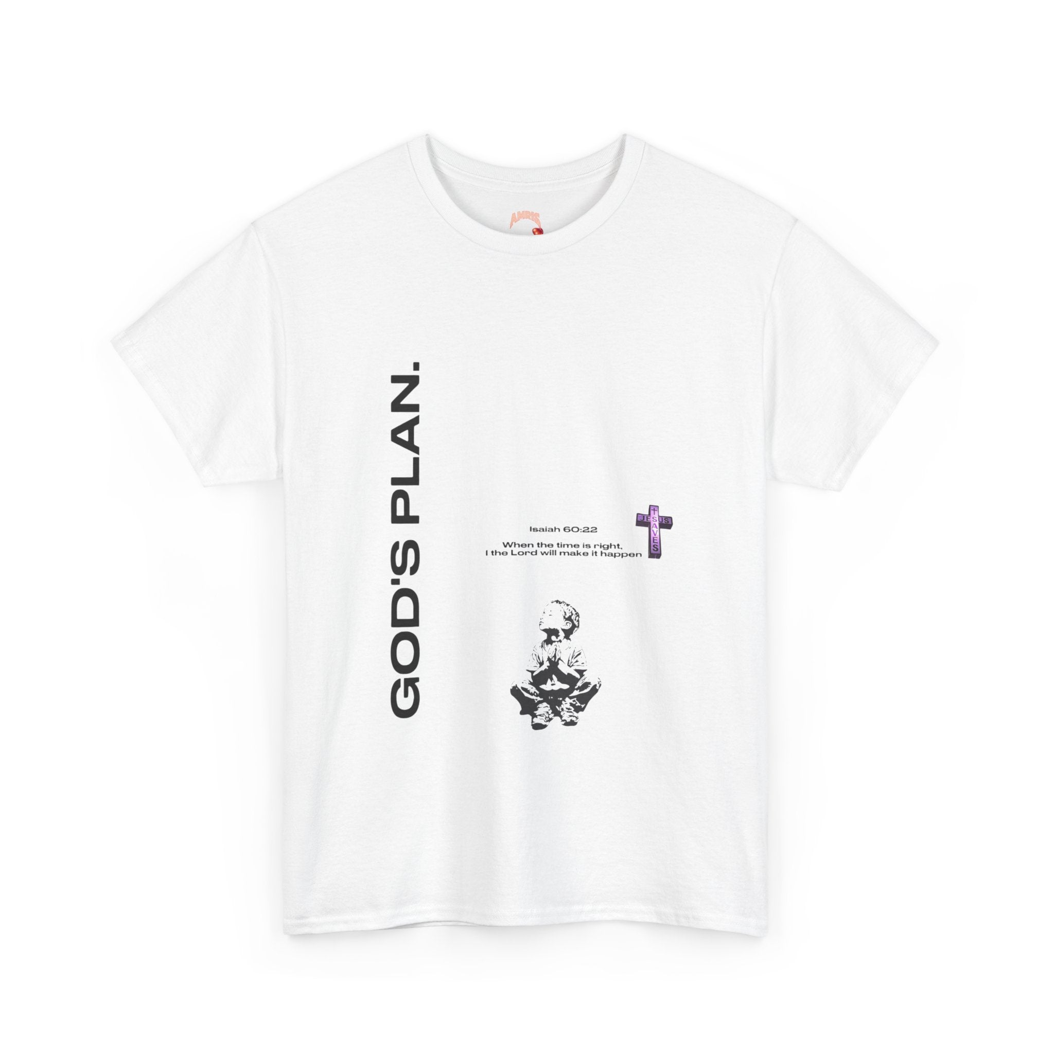 God's Plan Tee — Inspirational Christian Graphic T‑Shirt with Cross & Walk Design