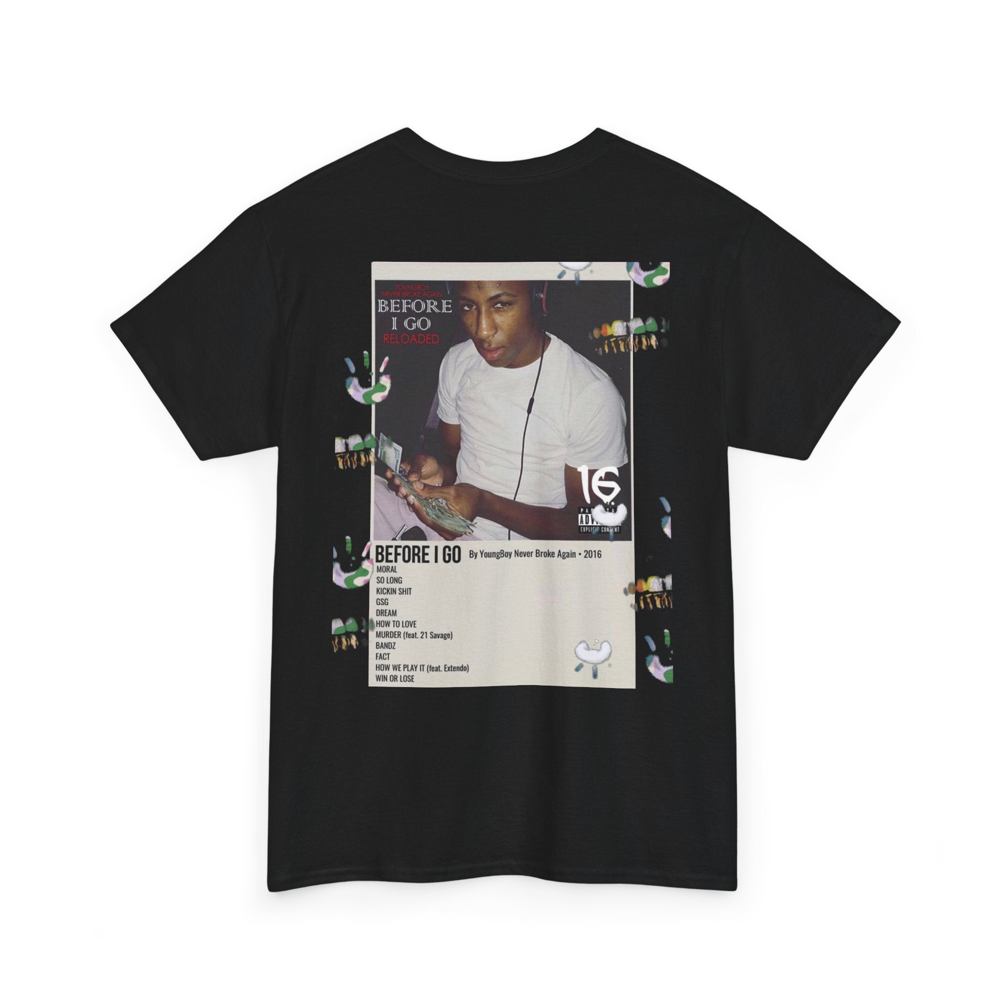 Graphic Tee — 'Young, Broke, Again' Collage Design