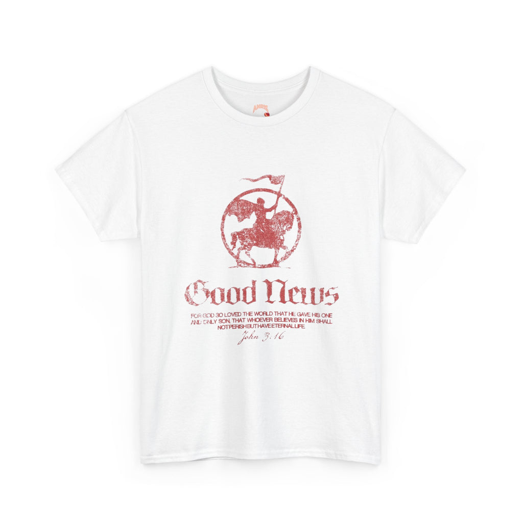 Good News Salvation Tee — Vintage American Flag Faith T-Shirt