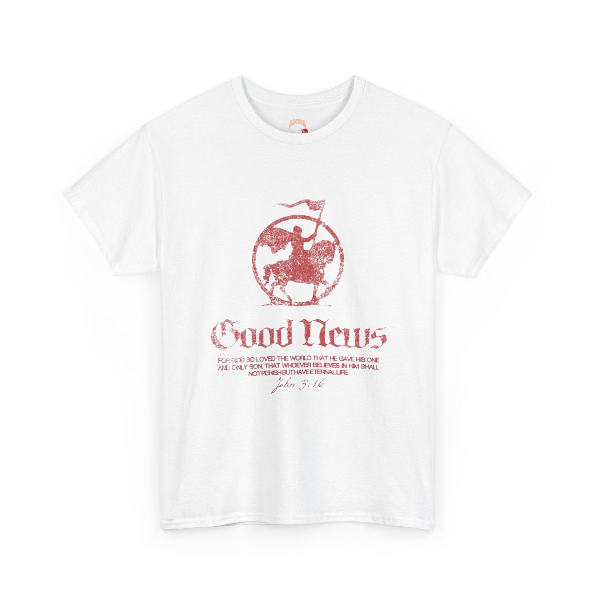 Good News Salvation Tee — Vintage American Flag Faith T-Shirt
