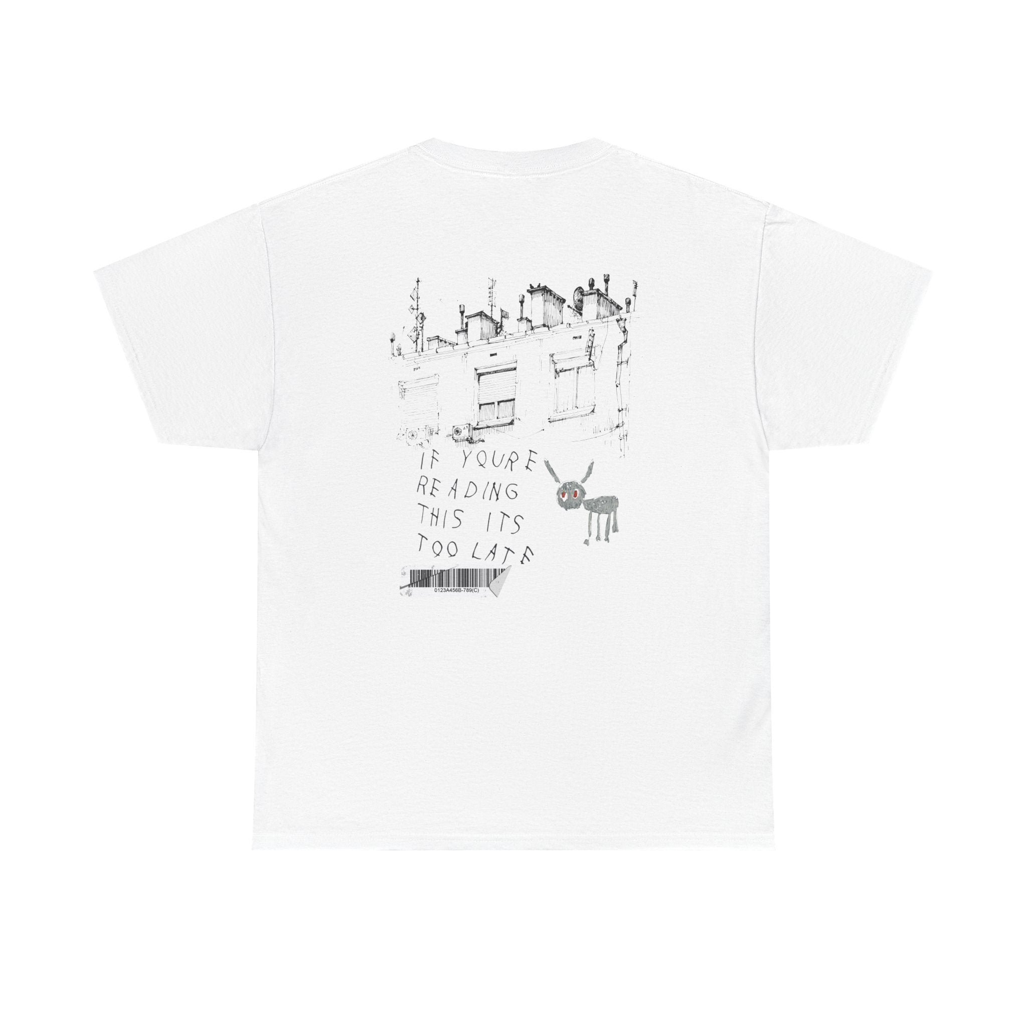 Music Artist Graphic Tee — Retro Microphone & 'DRAKE' Text Design