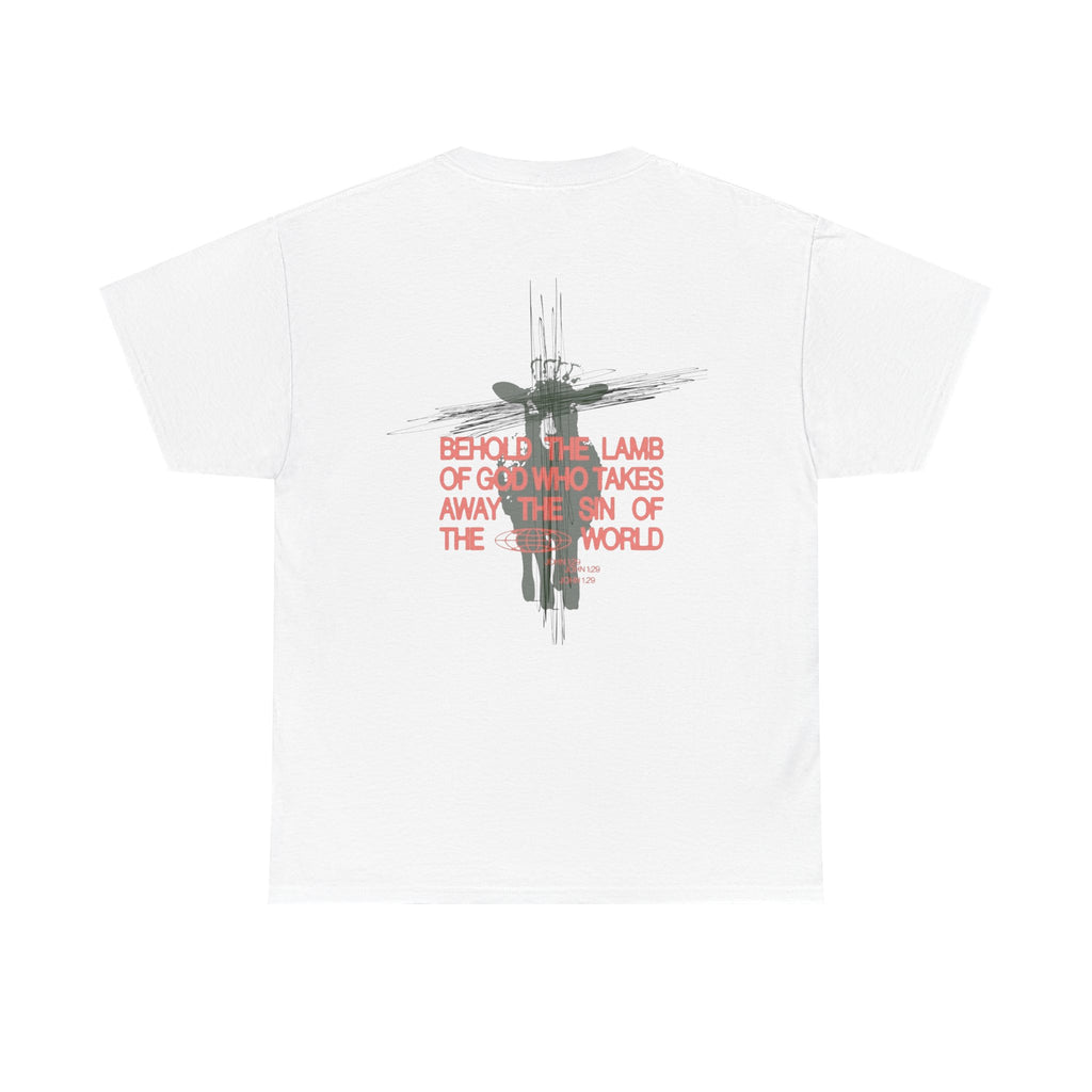 Christian T‑Shirt — 'Behold the Lamb' Crucifixion Graphic Tee