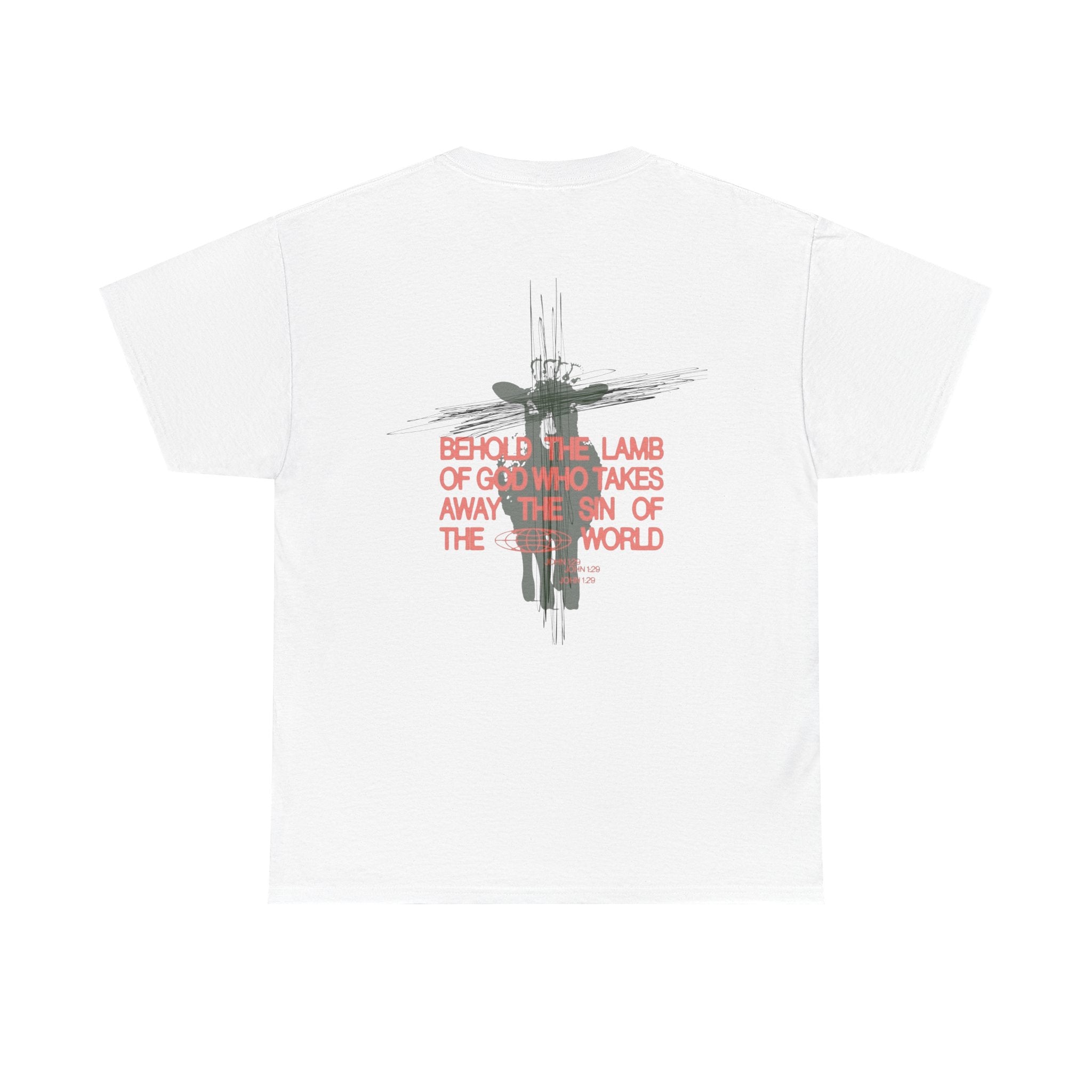 Christian T‑Shirt — 'Behold the Lamb' Crucifixion Graphic Tee