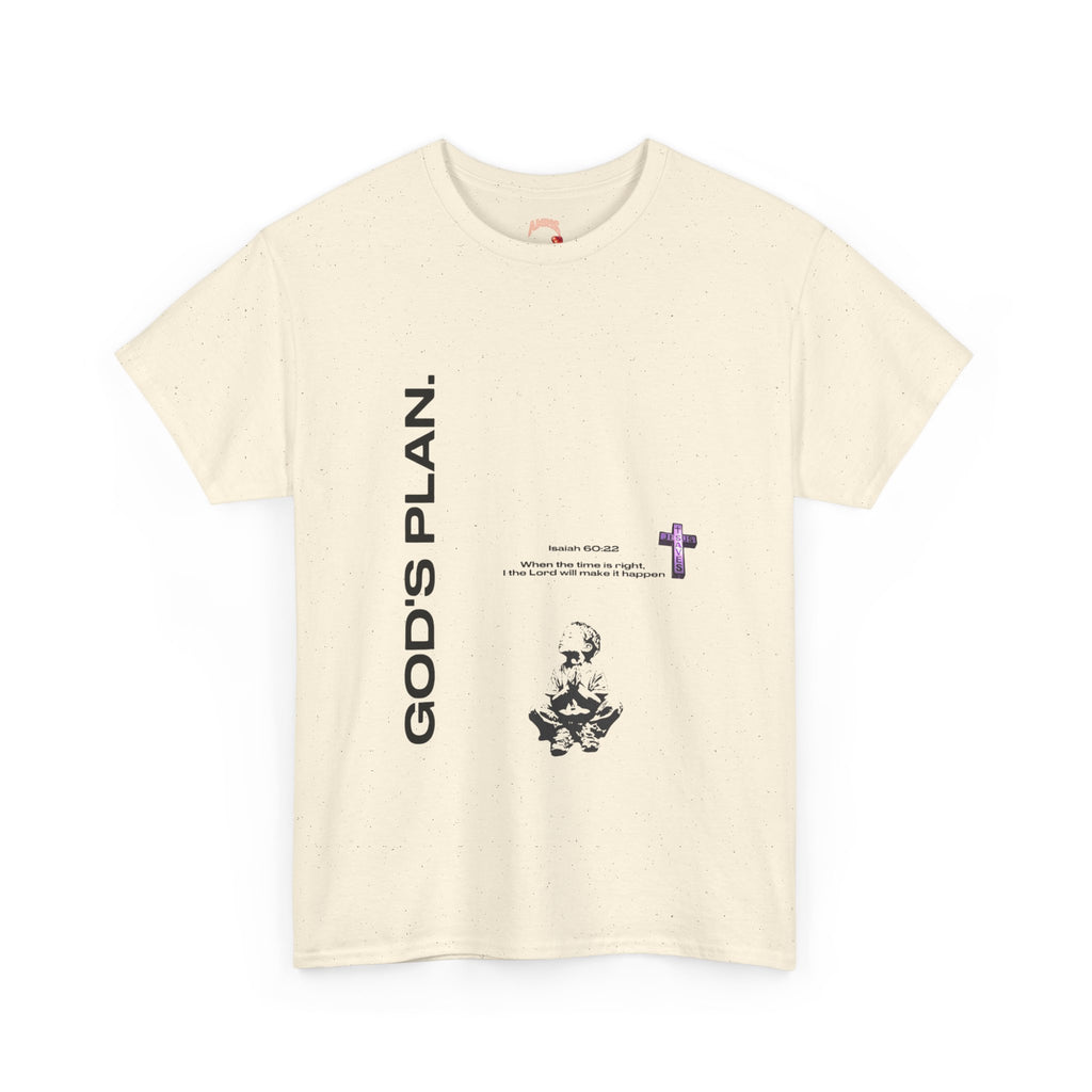 God's Plan Tee — Inspirational Christian Graphic T‑Shirt with Cross & Walk Design