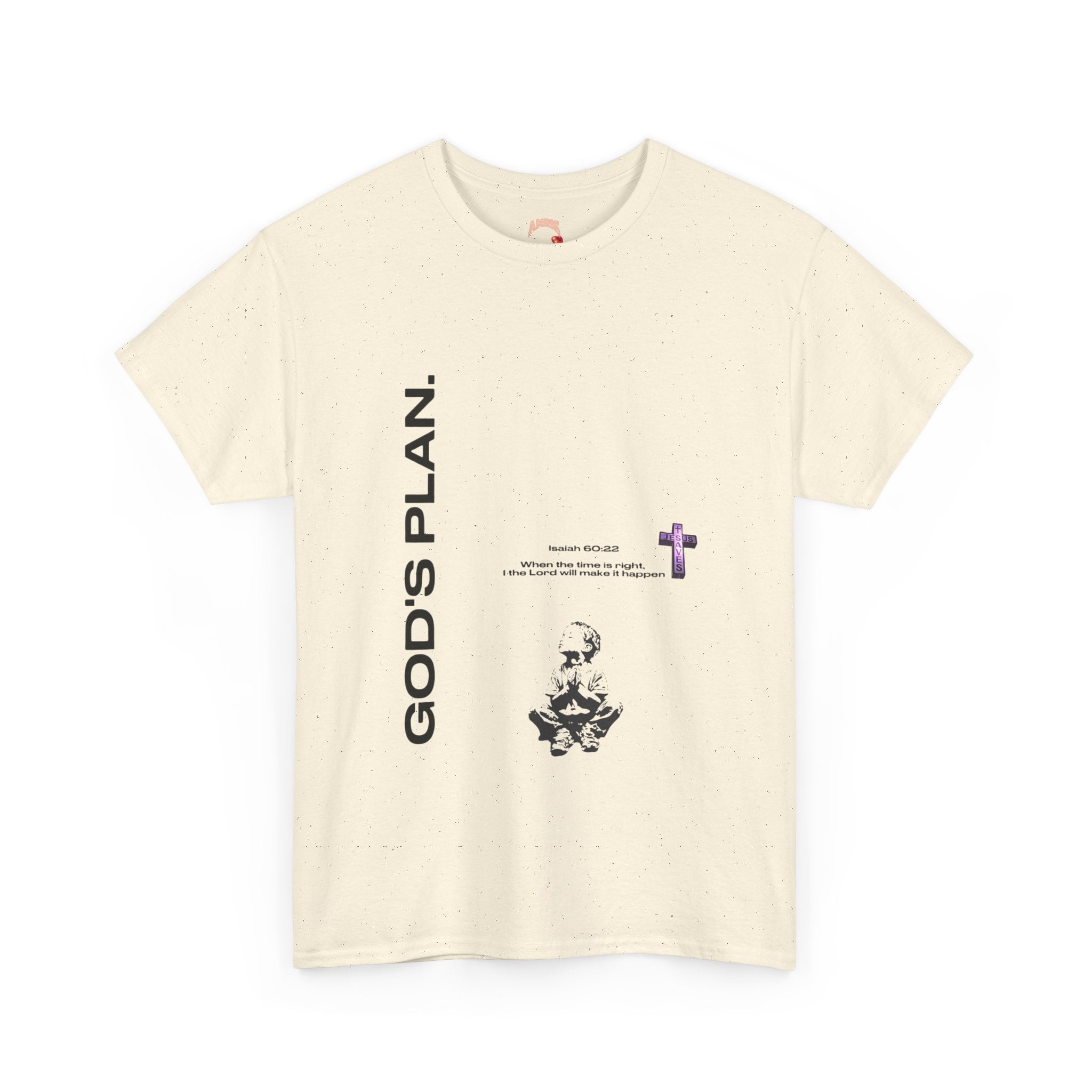 God's Plan Tee — Inspirational Christian Graphic T‑Shirt with Cross & Walk Design