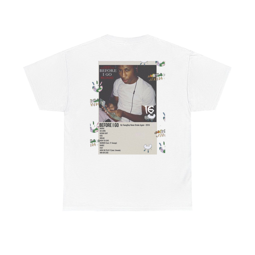 Graphic Tee — 'Young, Broke, Again' Collage Design
