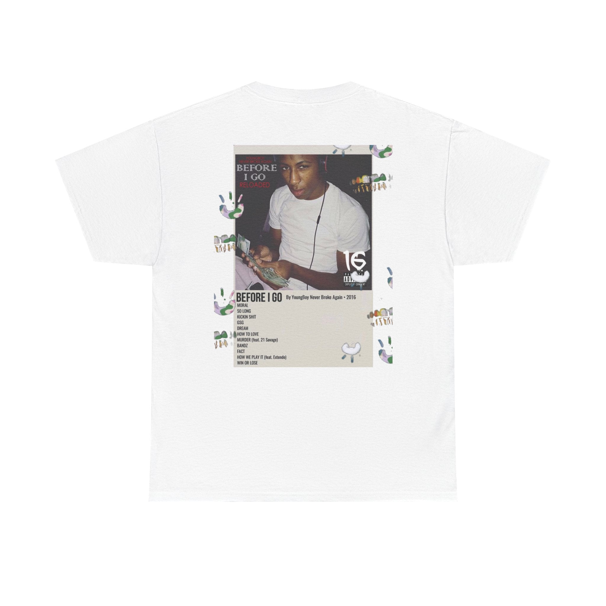 Graphic Tee — 'Young, Broke, Again' Collage Design