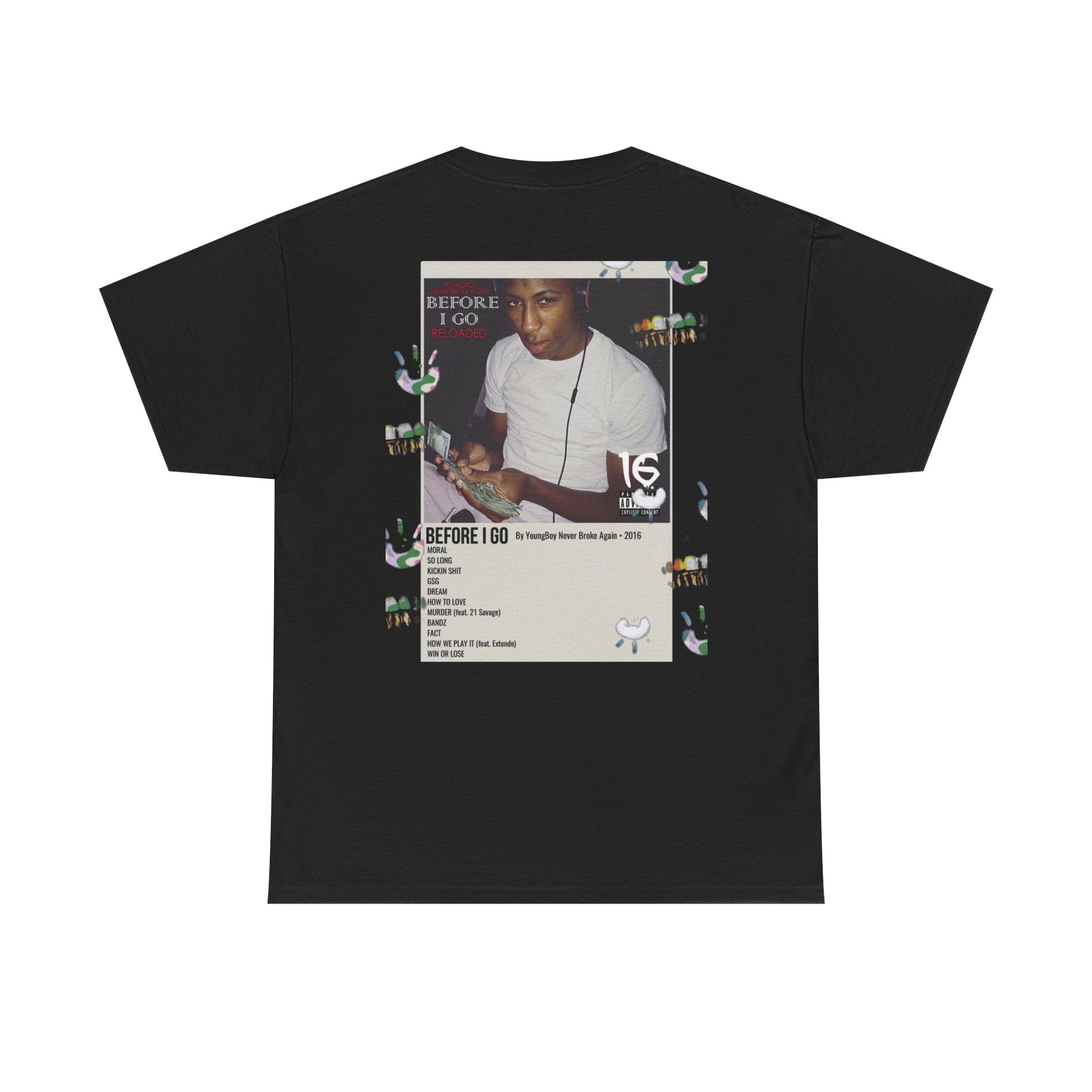 Graphic Tee — 'Young, Broke, Again' Collage Design