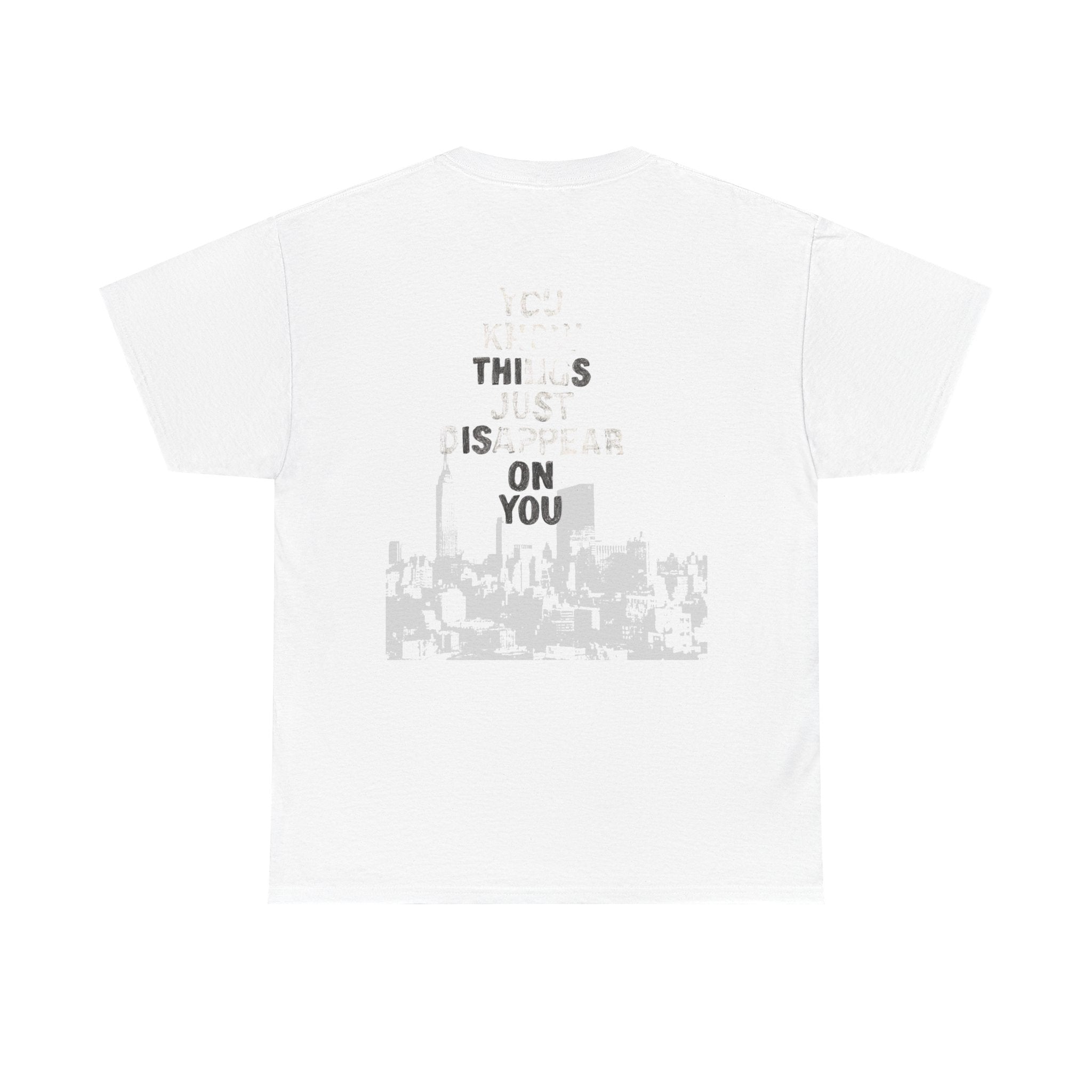 Retro Portrait Tee — Purple Graffiti Face with 'This Is On You' Backprint