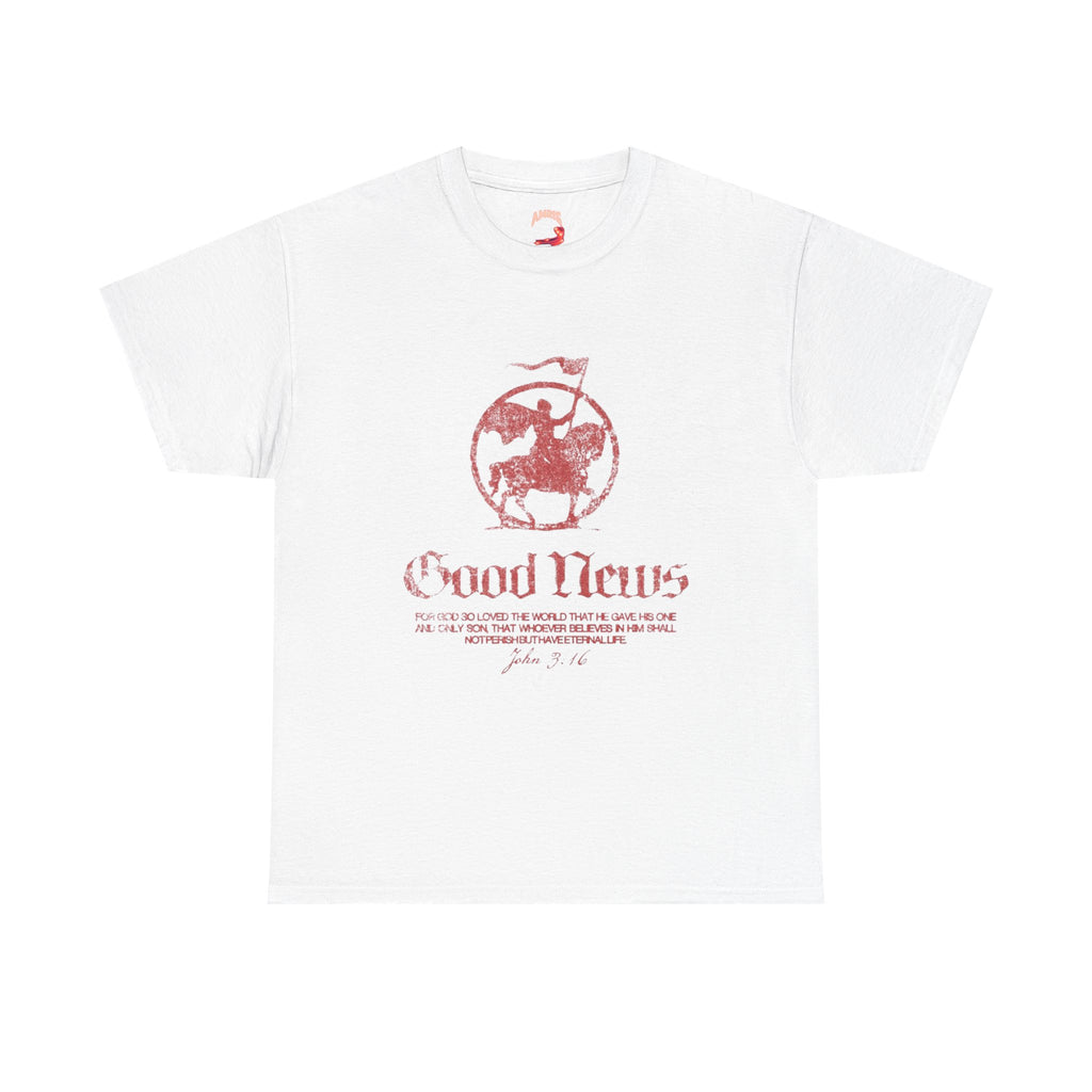 Good News Salvation Tee — Vintage American Flag Faith T-Shirt