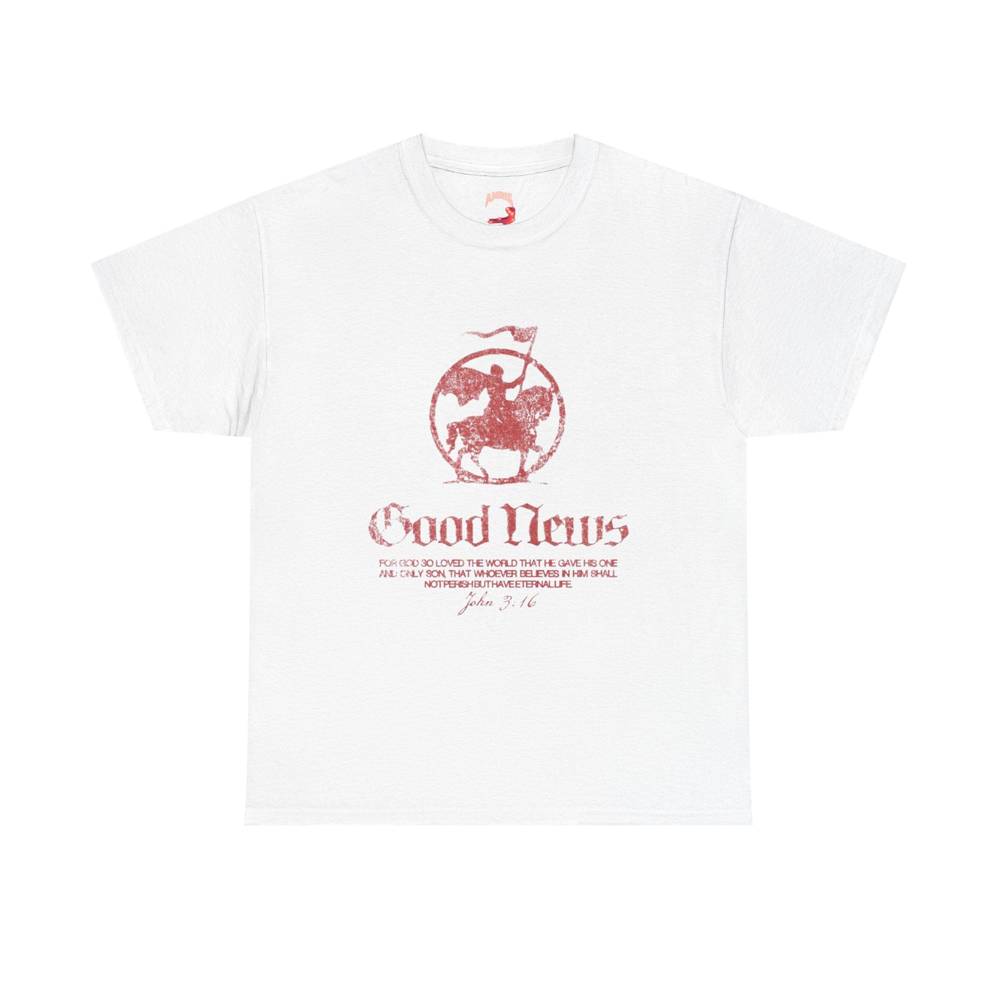 Good News Salvation Tee — Vintage American Flag Faith T-Shirt