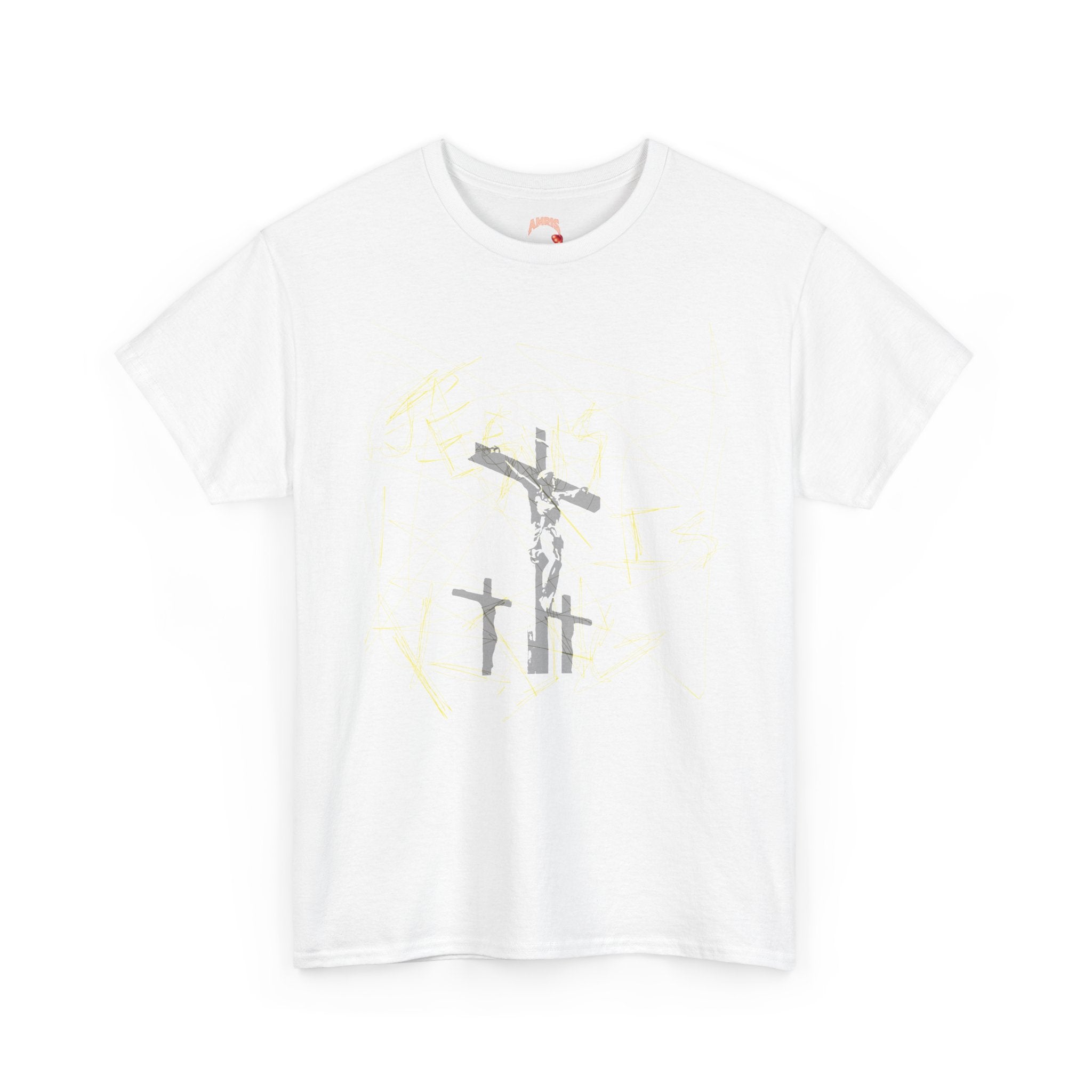 Religious Jesus Crucifixion Tee — "I Pray, I Serve, It Makes The Difference" Christian T-Shirt