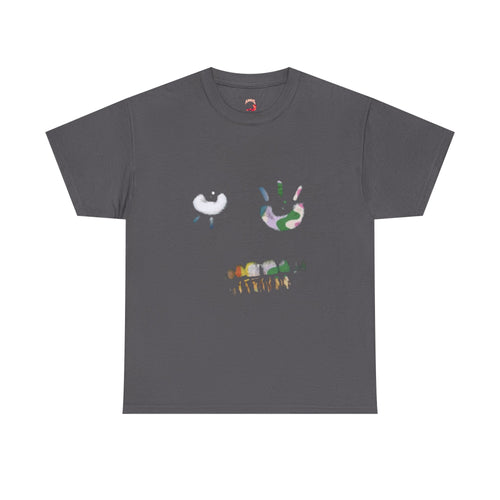 Cute Pastel Doodle Skull T-Shirt — Minimal Floral Art Tee