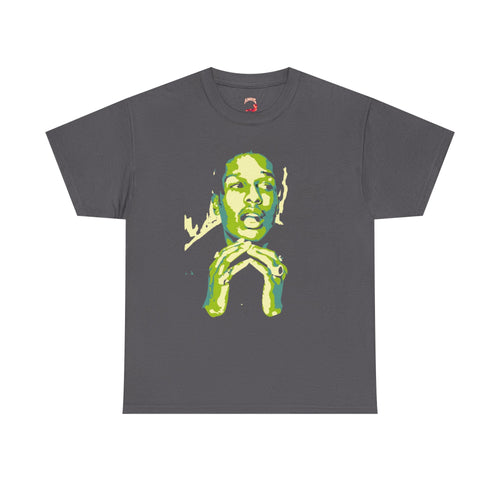 Fear Eats the Soul Graphic Tee — Neon Horror Portrait T-Shirt